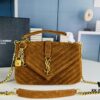 6930cf3c6e68136f4d9b0992 New Arrival with Box ||| Suede YSL Saint Laurent V-Logo Crossbody Bag