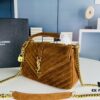 6930cf3c6e68136f4d9b0993 New Arrival with Box ||| Suede YSL Saint Laurent V-Logo Crossbody Bag