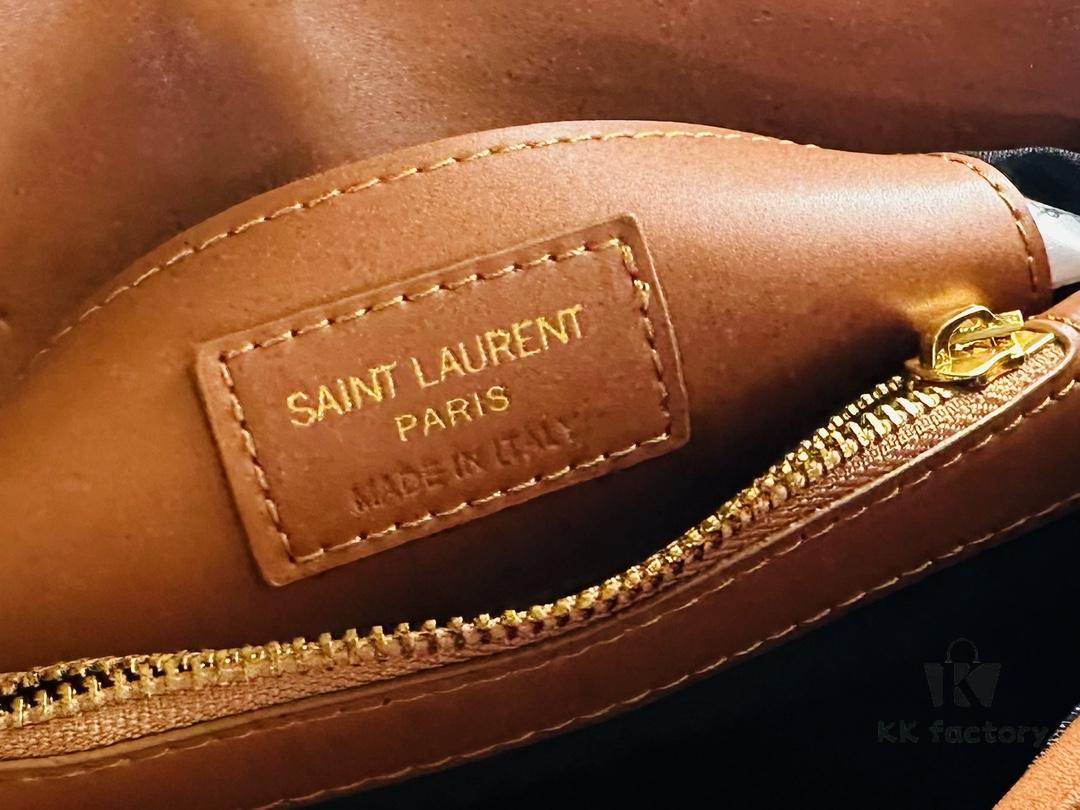 6930cf406e68136f4d9b099a New Arrival with Box ||| Suede YSL Saint Laurent V-Logo Crossbody Bag