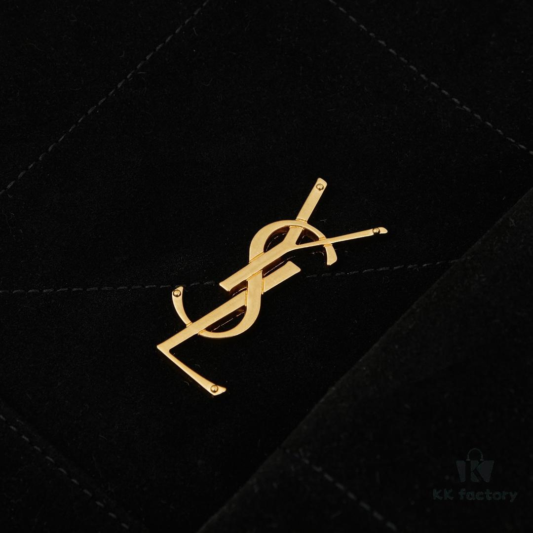 New Matte Cropped Leather Bag with Box 💰 YSL Jamie Tote