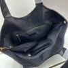 6930cf596e68136f4d9b09c2 New YSL Icare Suede Quilted Tote Bag in Black and Caramel