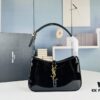 6930cf736e68136f4d9b09e6 YSL Saint Laurent Hobo Shoulder Bag in Patent Leather with Box