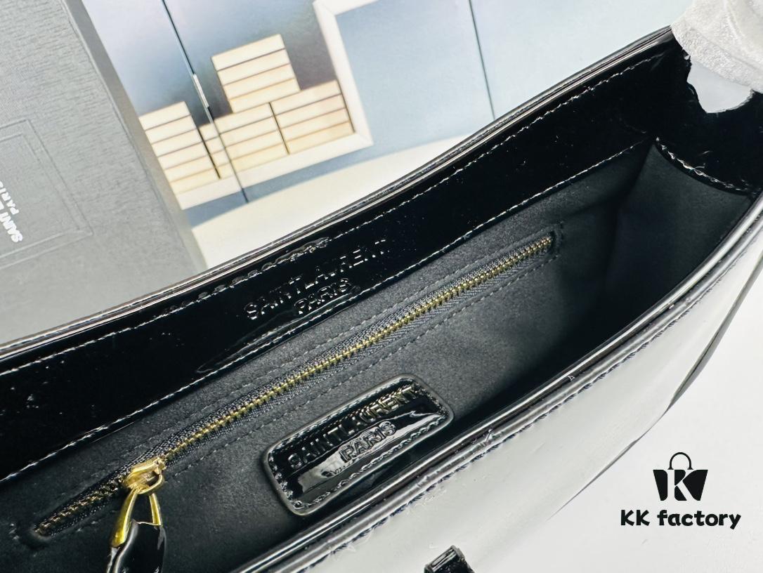 6930cf786e68136f4d9b09ef YSL Saint Laurent Hobo Shoulder Bag in Patent Leather with Box