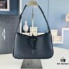 6930cf7b6e68136f4d9b09f1 YSL Saint Laurent Hobo Bag in Black Quilted Leather with Box