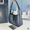 6930cf7d6e68136f4d9b09f7 YSL Saint Laurent Hobo Bag in Black Quilted Leather with Box