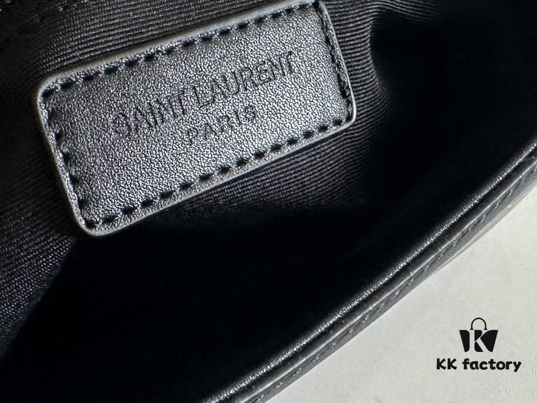6930cf7e6e68136f4d9b09f9 YSL Saint Laurent Hobo Bag in Black Quilted Leather with Box