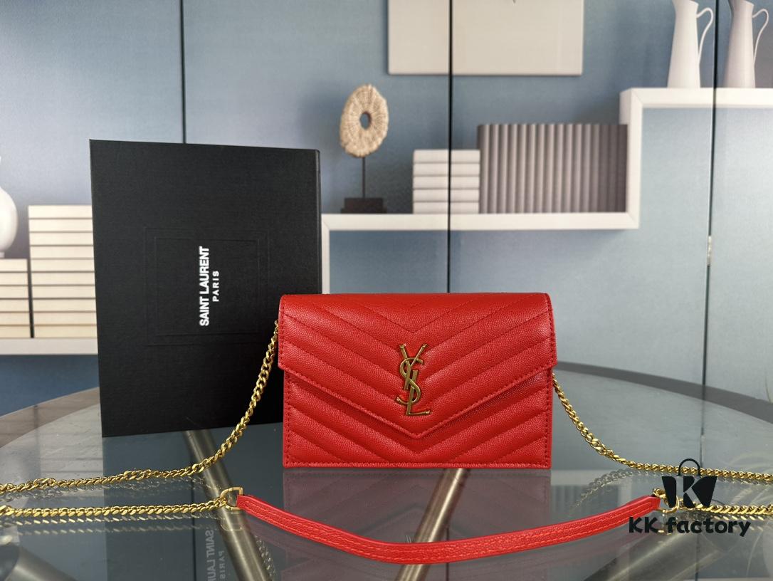 6930cfb96e68136f4d9b0a55 Box Set Batch Bags Industry's YYDS—YSL Monogram Black Gold Caviar Leather Chain Bag
