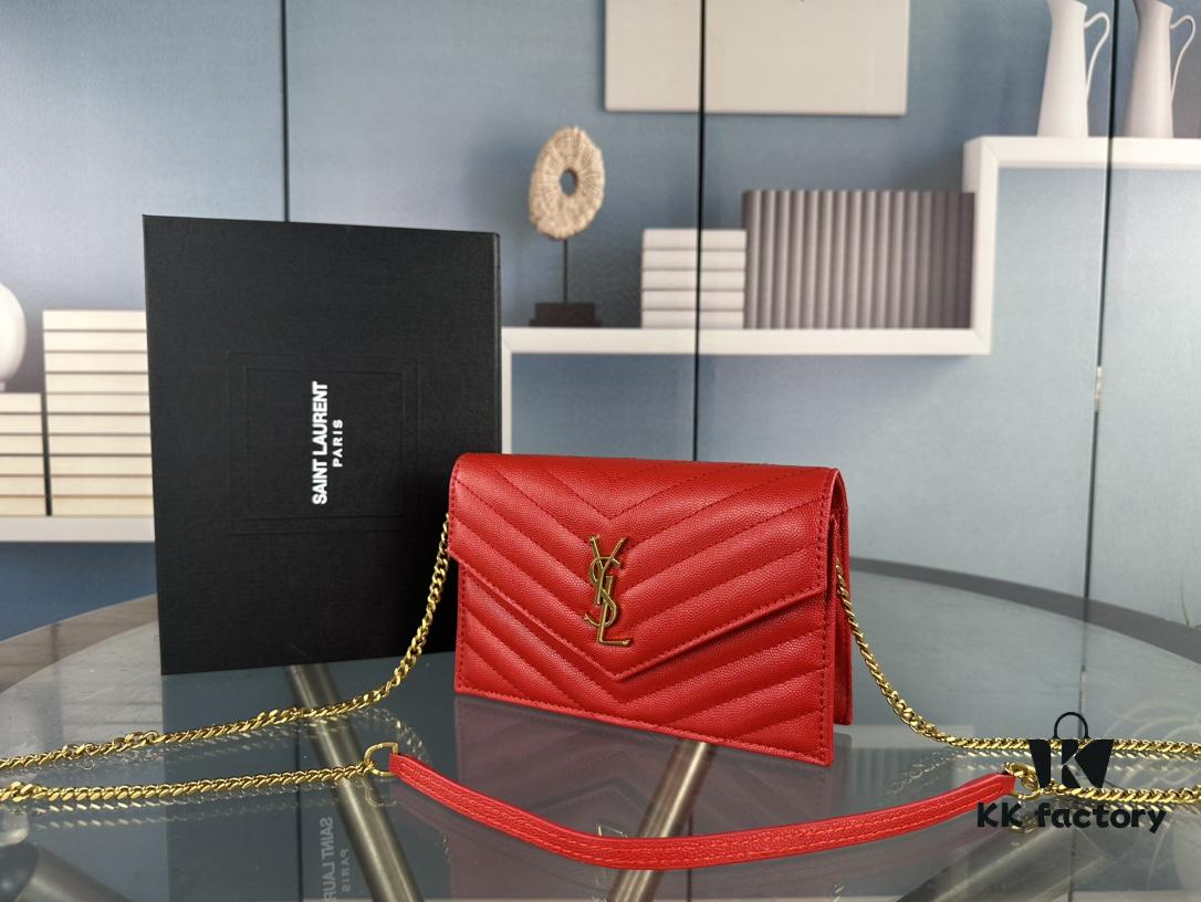 6930cfb96e68136f4d9b0a56 Box Set Batch Bags Industry's YYDS—YSL Monogram Black Gold Caviar Leather Chain Bag