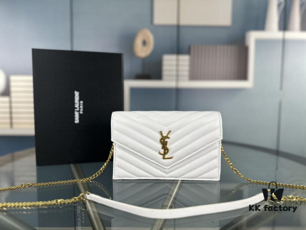 6930cfc46e68136f4d9b0a66 Box Set YSL Monogram Black and Gold Caviar Leather Chain Bag