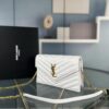 Box Set YSL Monogram Black and Gold Caviar Leather Chain Bag