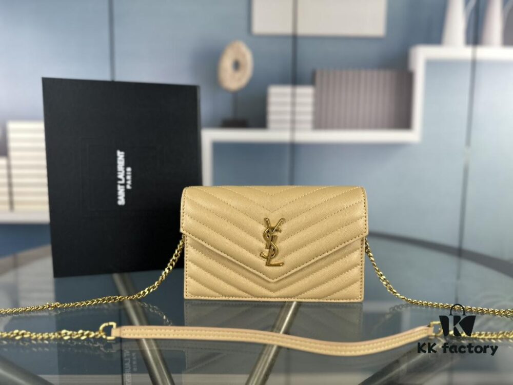6930cfc96e68136f4d9b0a70 Box Set Batch Bags' YOLO - YSL Monogram Black Gold Caviar Leather Chain Bag