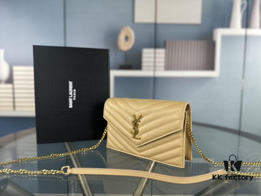 6930cfca6e68136f4d9b0a71 Box Set Batch Bags' YOLO - YSL Monogram Black Gold Caviar Leather Chain Bag