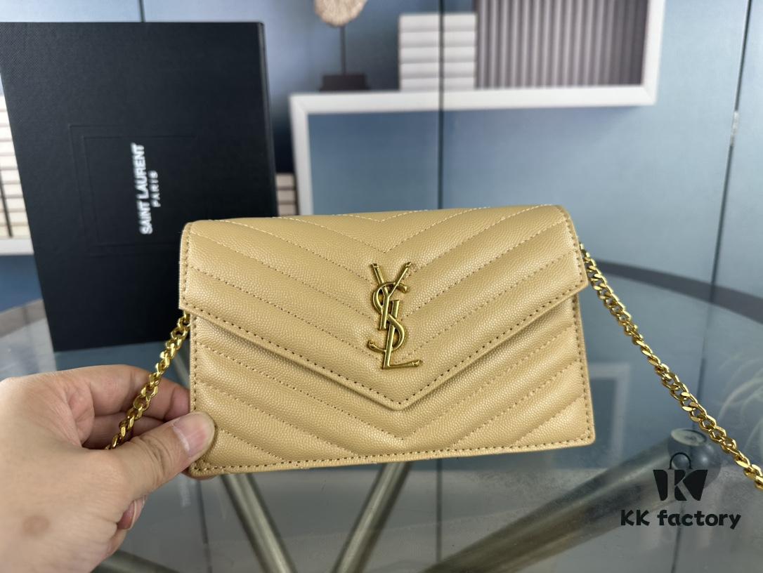 6930cfcd6e68136f4d9b0a74 Box Set Batch Bags' YOLO - YSL Monogram Black Gold Caviar Leather Chain Bag