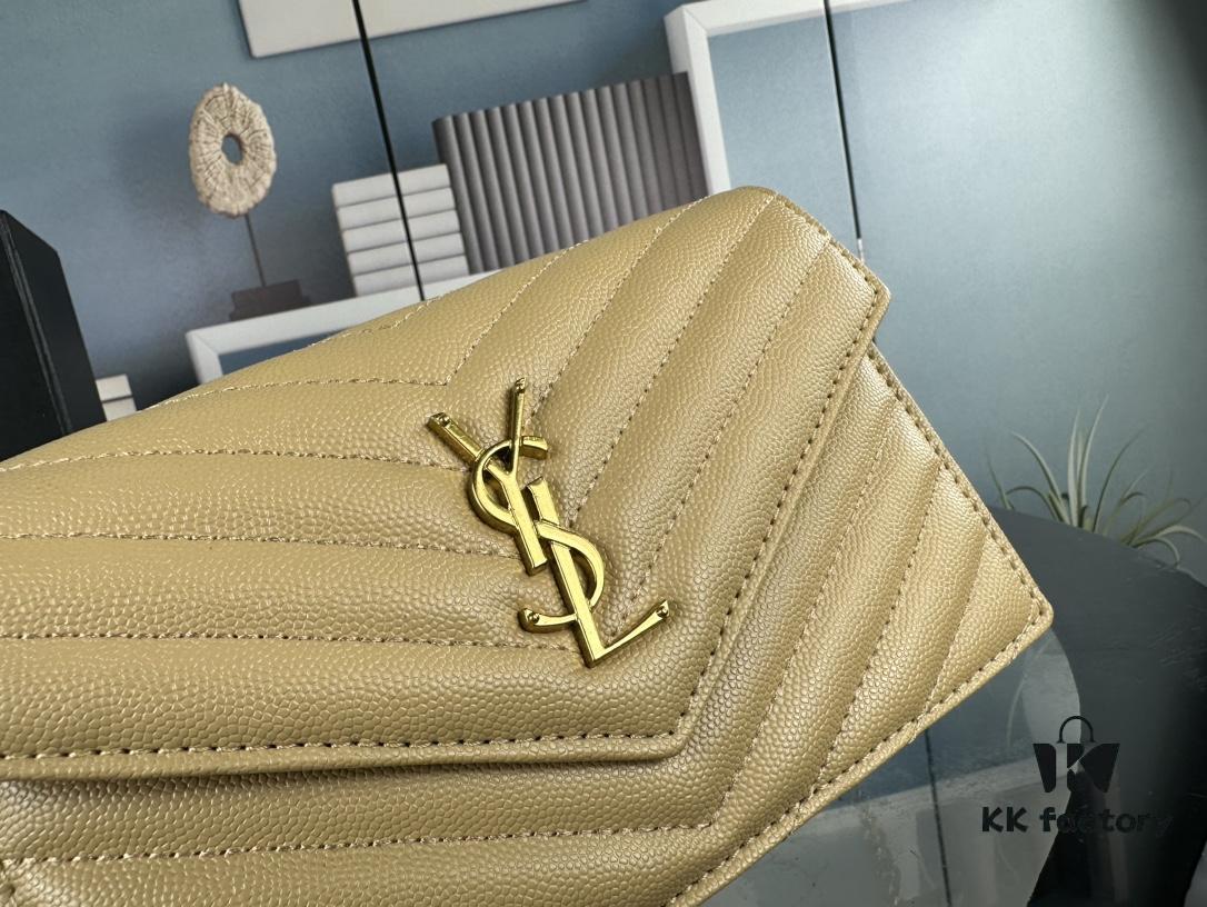 6930cfce6e68136f4d9b0a77 Box Set Batch Bags' YOLO - YSL Monogram Black Gold Caviar Leather Chain Bag