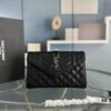 YSL Saint Laurent WOC Caviar Chain Envelope Bag