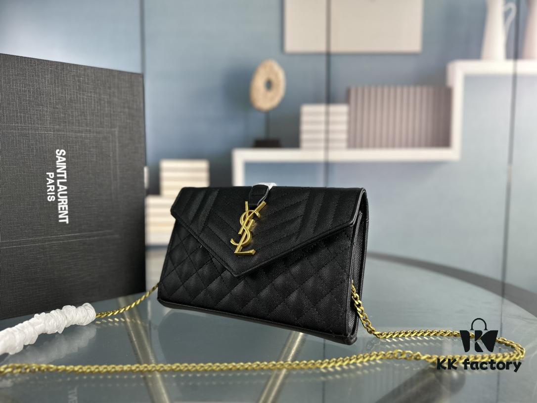 6930cfe86e68136f4d9b0aa0 YSL Saint Laurent WOC Caviar Chain Envelope Bag