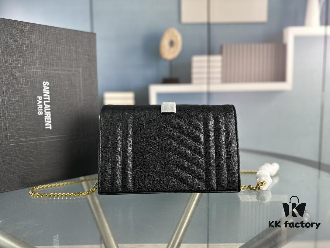 6930cfe96e68136f4d9b0aa2 YSL Saint Laurent WOC Caviar Chain Envelope Bag