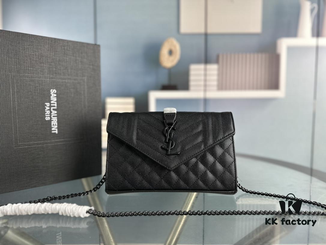 6930cfed6e68136f4d9b0aa7 YSL Saint Laurent WOC Caviar Chain Envelope Bag