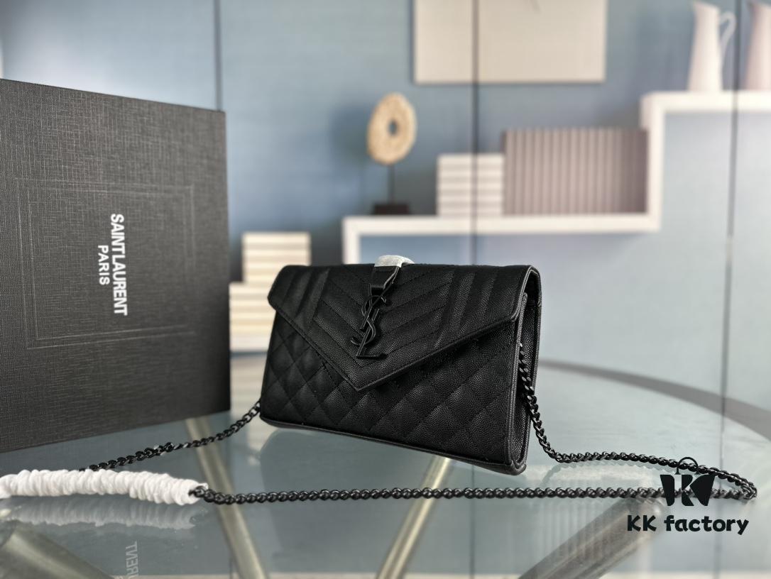 6930cfed6e68136f4d9b0aa9 YSL Saint Laurent WOC Caviar Chain Envelope Bag