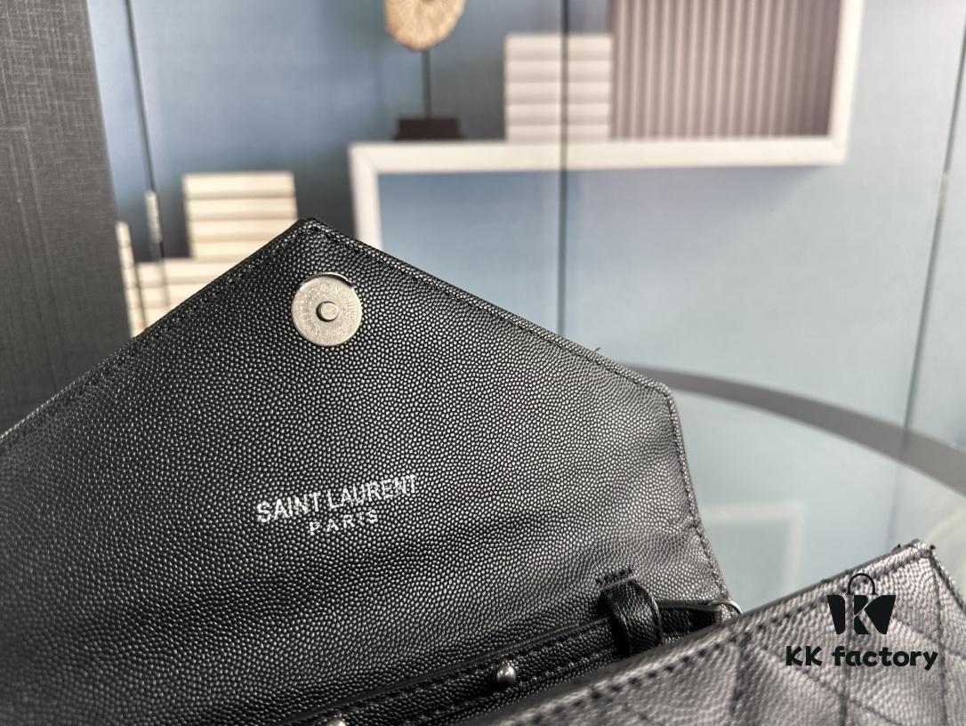 6930cff26e68136f4d9b0aaf YSL Saint Laurent WOC Caviar Chain Envelope Bag