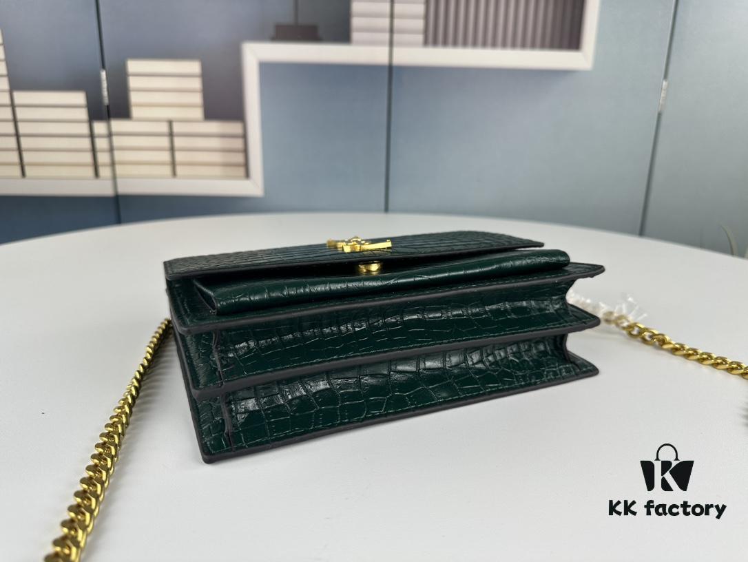 6930d01c6e68136f4d9b0af5 New YSL Sunset Bag with Box – Recommended Crocodile-Embossed Design