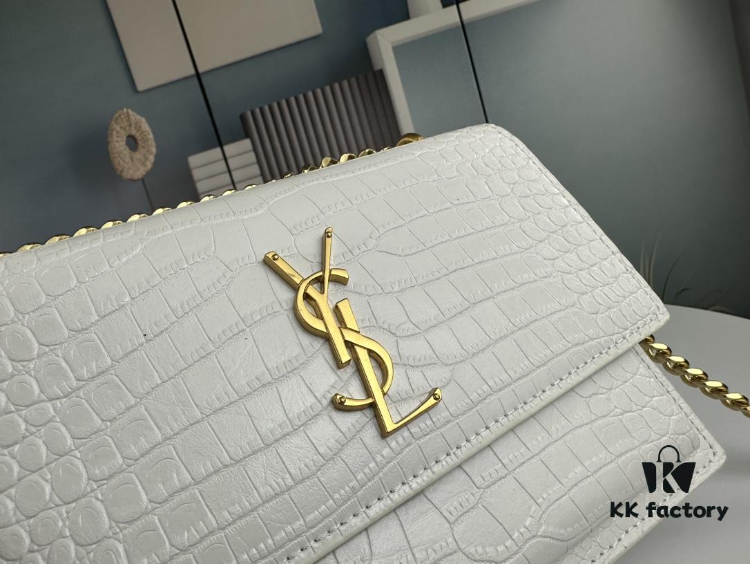 6930d0206e68136f4d9b0afb New YSL Sunset Bag with Box – Recommended Crocodile-Embossed Design