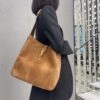 6930d0246e68136f4d9b0b02 Large-sized New Arrival with Box – This Matte Brown-Gold Oversized Bag Exudes Autumn-Winter Charm and Is Simply Irresistible!