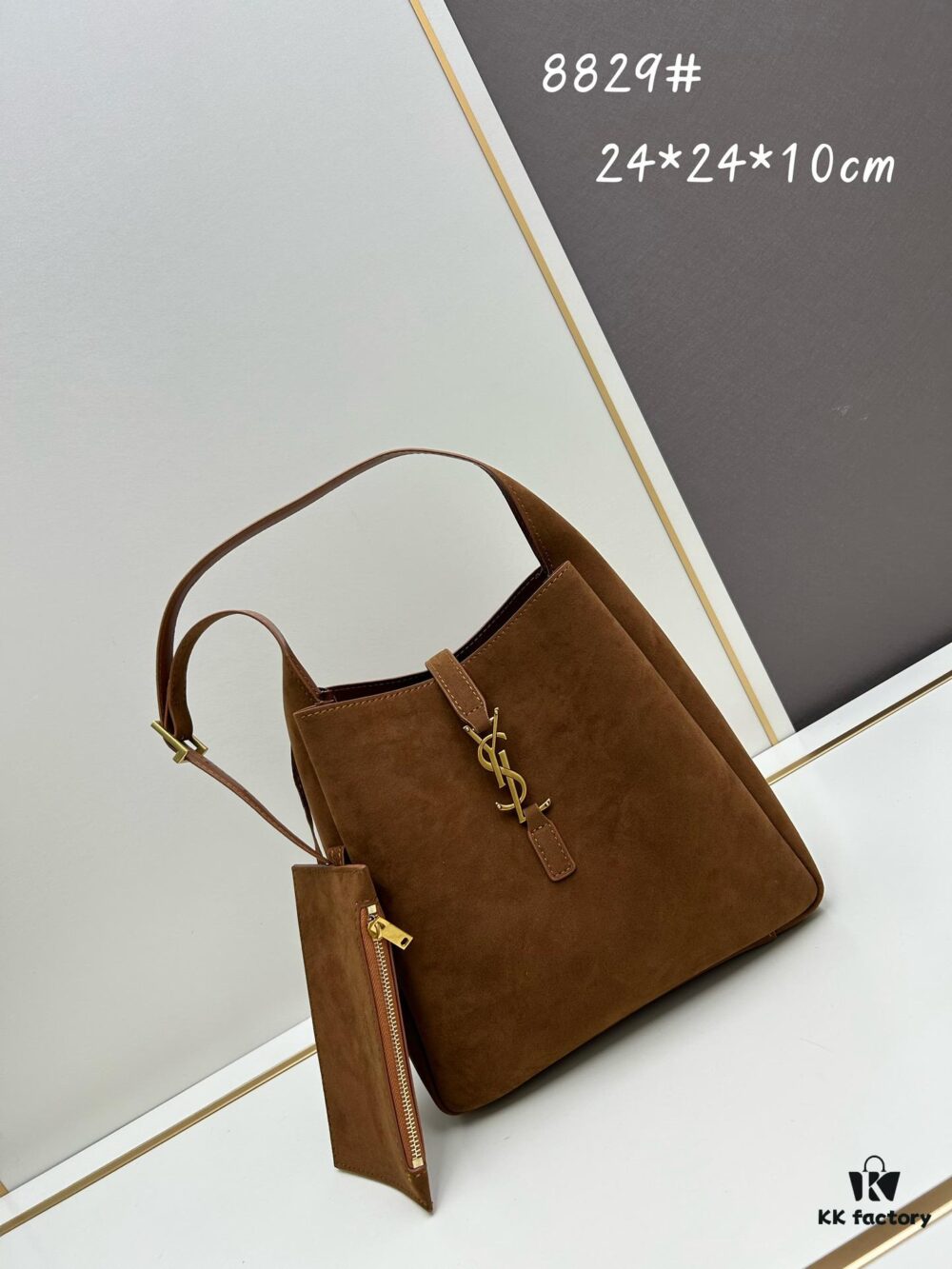 6930d0436e68136f4d9b0b2a Small New Model with Box – Exquisitely Beautiful Brown-Gold Suede Large Bag, Perfect for Autumn and Winter