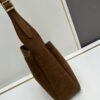 6930d0446e68136f4d9b0b2b Small New Model with Box – Exquisitely Beautiful Brown-Gold Suede Large Bag, Perfect for Autumn and Winter