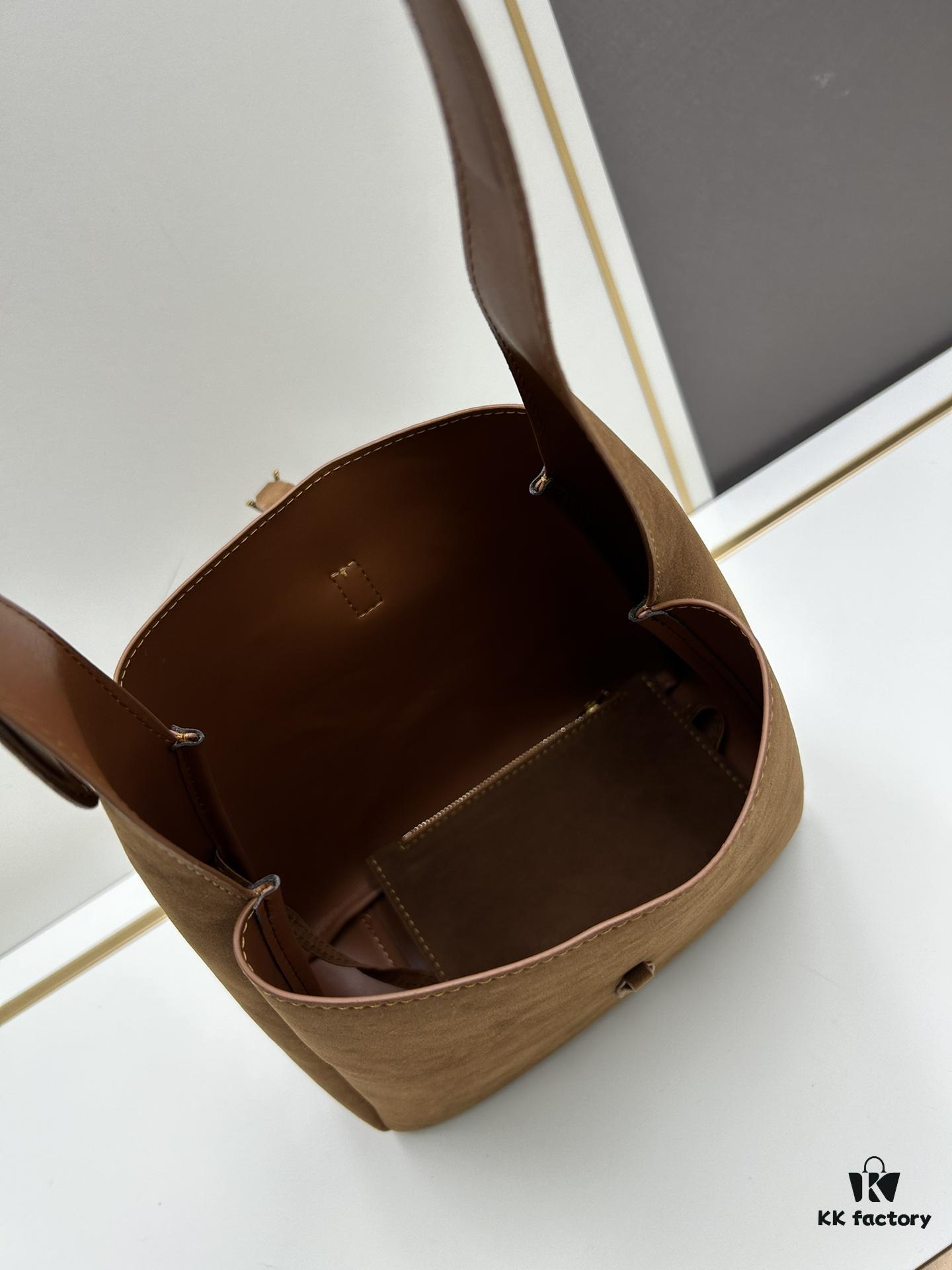 6930d0466e68136f4d9b0b2d Small New Model with Box – Exquisitely Beautiful Brown-Gold Suede Large Bag, Perfect for Autumn and Winter