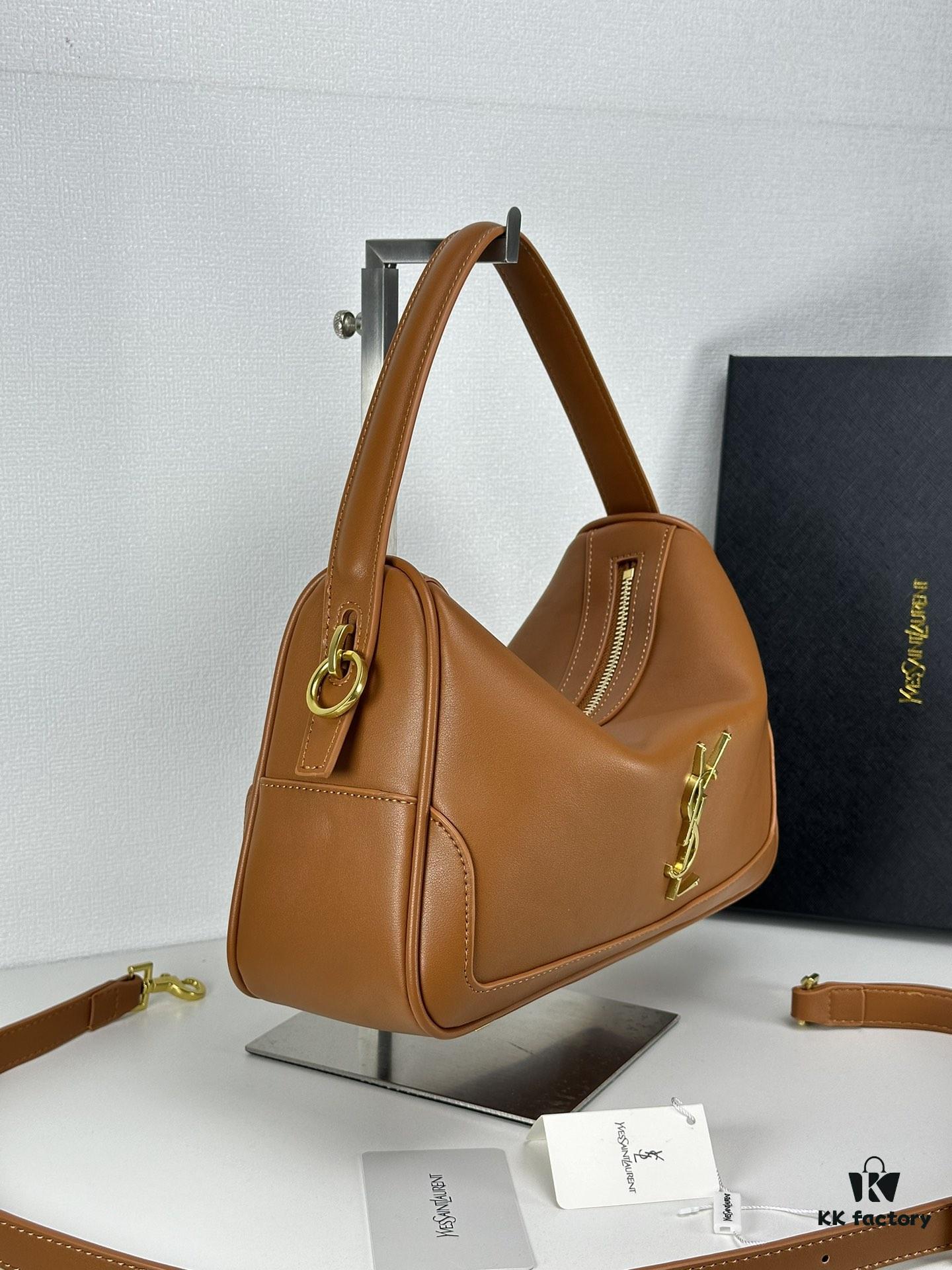 6930d0c86e68136f4d9b0bea YSL New Arrival American Vintage Style Bowling Bag