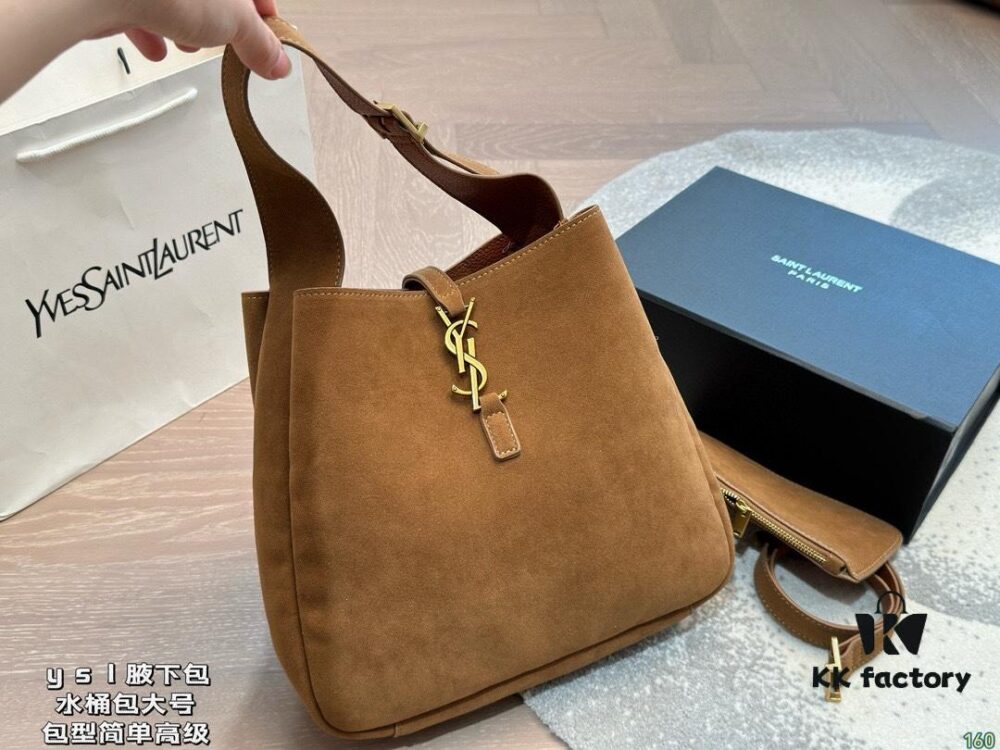 6930d0e06e68136f4d9b0c0e YSL Frosted Finish New Arrival Axilla Bag Model 2107 Size 23*12*24cm
