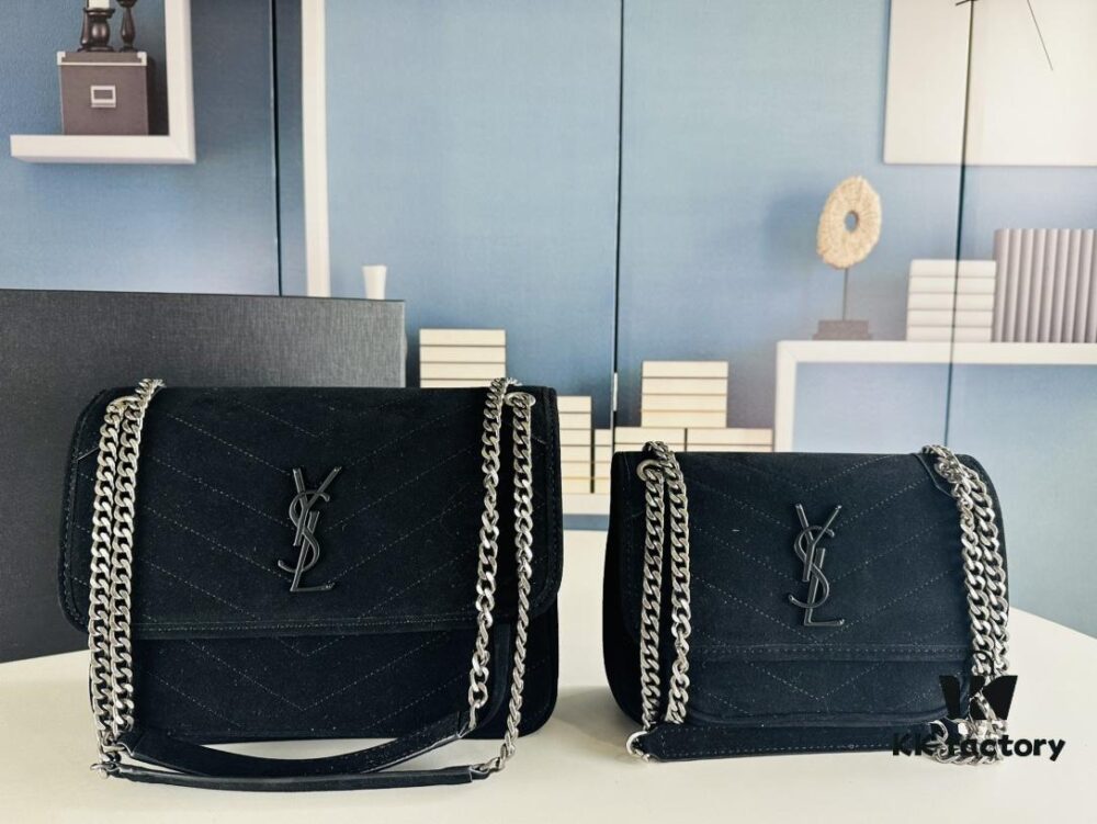 6930d0f56e68136f4d9b0c3b New Arrival Small Size with Box 💰 YSL ||| Saint Laurent Suede Niki Messenger Bag