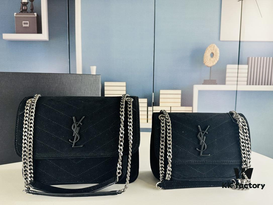 6930d0f56e68136f4d9b0c3b New Arrival Small Size with Box 💰 YSL ||| Saint Laurent Suede Niki Messenger Bag
