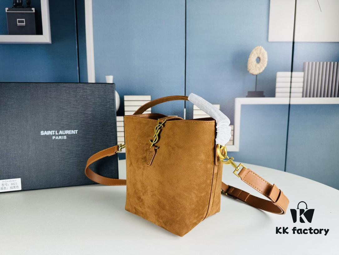 6930d1186e68136f4d9b0c76 YSL LE37 Small Suede Bucket Bag, New Arrival for Fall/Winter, Comes with Box, Limited Stock