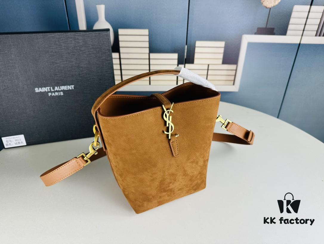 6930d1186e68136f4d9b0c77 YSL LE37 Small Suede Bucket Bag, New Arrival for Fall/Winter, Comes with Box, Limited Stock