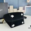 6930d11f6e68136f4d9b0c84 New Autumn/Winter Arrival Matte Mini YSL Bucket Bag with Box - Authentic YSL LE37 in Black Gold Hardware, Celebrity Style
