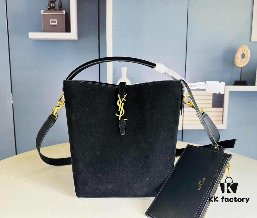 6930d1226e68136f4d9b0c87 New Autumn and Winter Arrival Matte Large YSL Bucket Bag with Box 💰 Great Find! Authentic YSL LE37 Bucket Bag, Celebrity Style, Limited Quantity