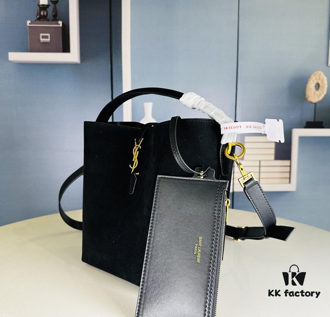 6930d1236e68136f4d9b0c89 New Autumn and Winter Arrival Matte Large YSL Bucket Bag with Box 💰 Great Find! Authentic YSL LE37 Bucket Bag, Celebrity Style, Limited Quantity
