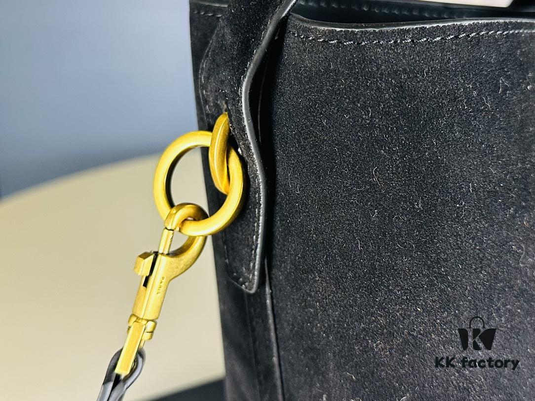 6930d1246e68136f4d9b0c8c New Autumn and Winter Arrival Matte Large YSL Bucket Bag with Box 💰 Great Find! Authentic YSL LE37 Bucket Bag, Celebrity Style, Limited Quantity