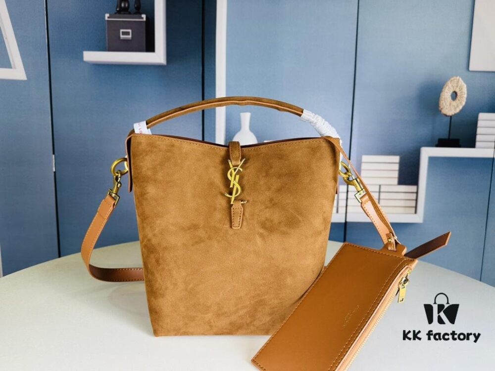 6930d1256e68136f4d9b0c8f New Arrival Autumn and Winter Matte Large YSL Bucket Bag with Box - Celebrity Style LE37