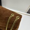 6930d1576e68136f4d9b0cde Large Size with Box 💰 YSL LOU LOU Suede Leather Chain Shoulder Bag ||| Loulou Black Brown Nubuck