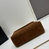 6930d1696e68136f4d9b0cf1 Medium YSL LOU LOU Suede Leather Chain Shoulder Bag in Black and Brown