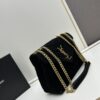 6930d16e6e68136f4d9b0cf6 Medium YSL LOU LOU Suede Leather Chain Shoulder Bag with Box ||| Loulou Black Brown Nubuck