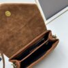 6930d17a6e68136f4d9b0d0a Small YSL Loulou Suede Chain Shoulder Bag in Black and Brown with Box