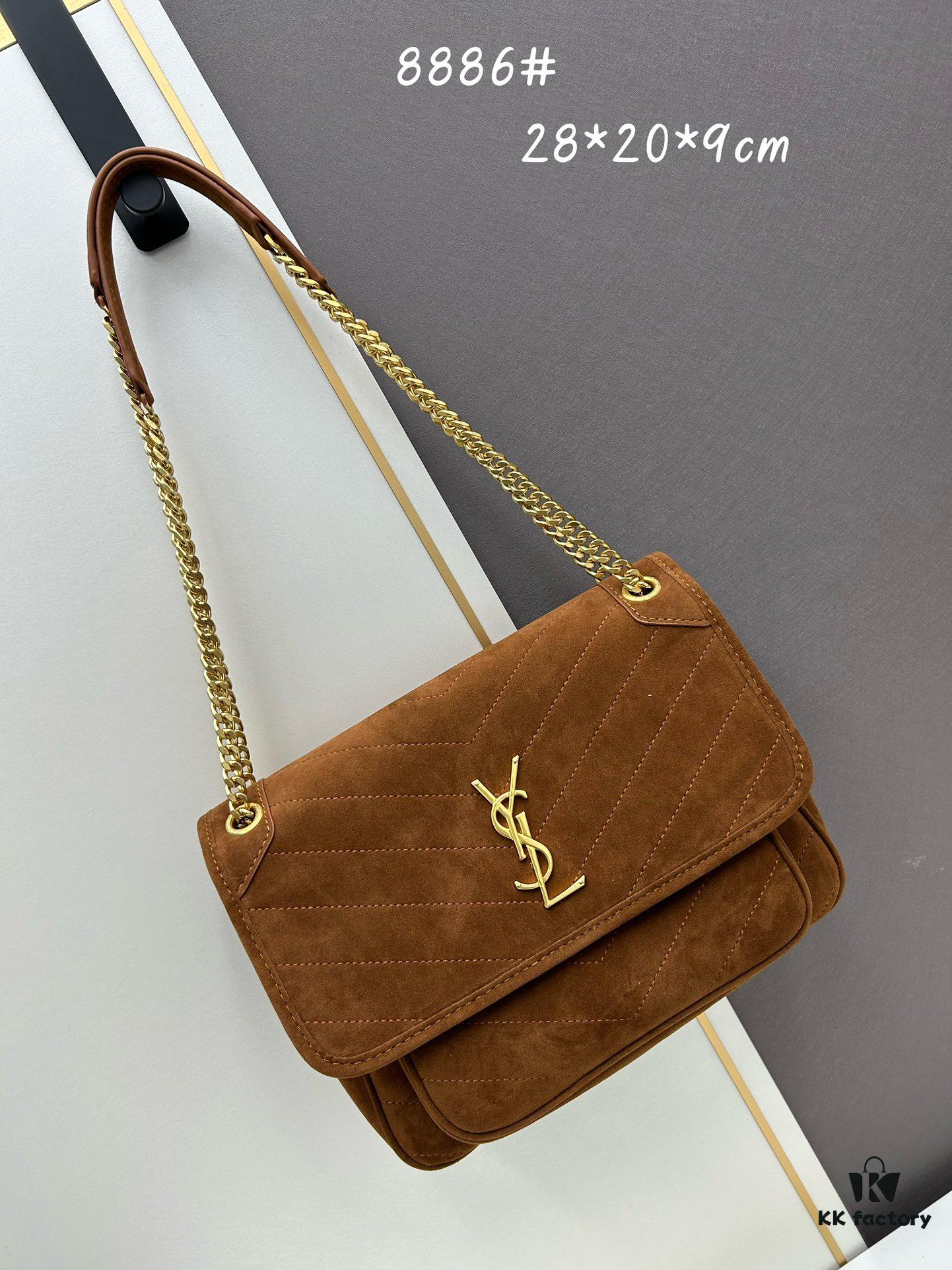 6930d1816e68136f4d9b0d12 New Large Size with Box 💰YSL ||| Saint Laurent Suede Niki Messenger Bag