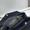 6930d1816e68136f4d9b0d13 Small YSL Loulou Suede Leather Chain Shoulder Bag in Black and Brown with Box