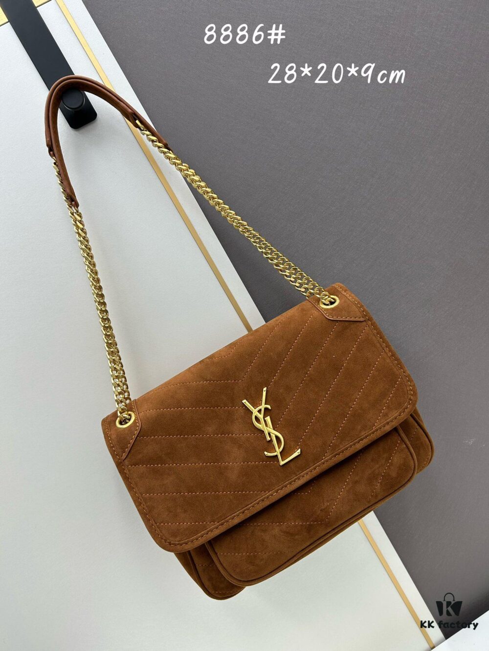 6930d1826e68136f4d9b0d14 New Large Size with Box 💰YSL ||| Saint Laurent Suede Niki Messenger Bag