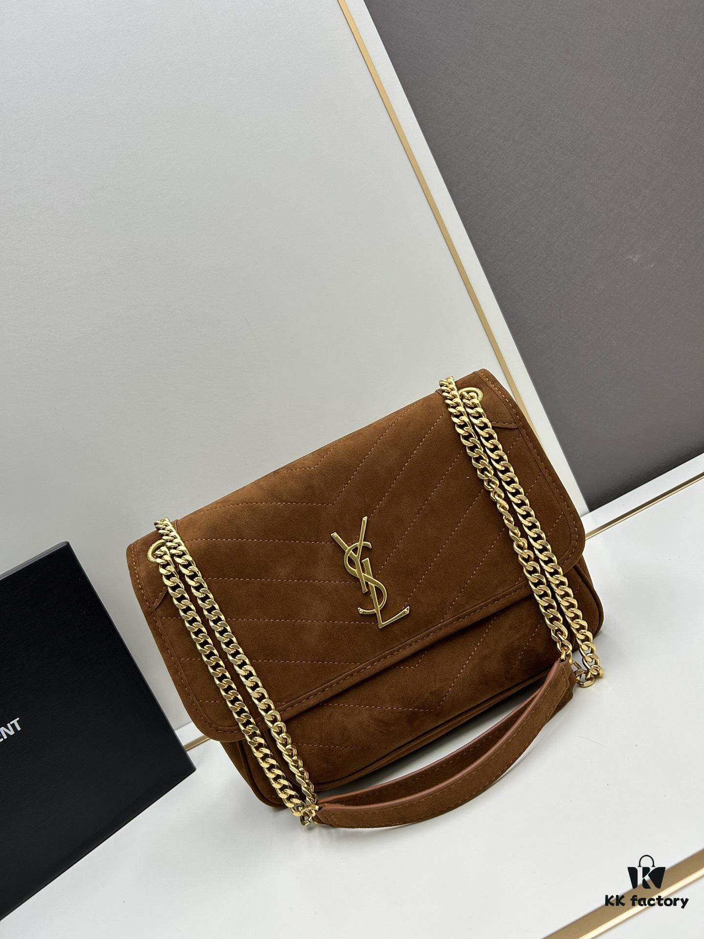6930d1826e68136f4d9b0d15 New Large Size with Box 💰YSL ||| Saint Laurent Suede Niki Messenger Bag