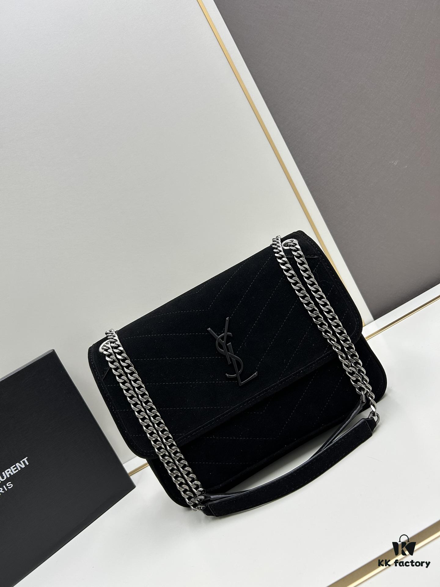 6930d1896e68136f4d9b0d1d New Large Size with Box 💰YSL ||| Saint Laurent Suede Niki Messenger Bag